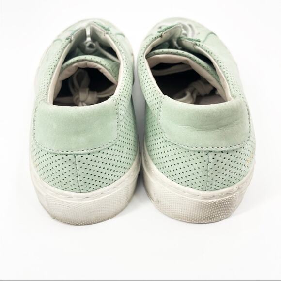 Woman By Common Projects Achilles Low Perforated Mint Green Nubuck Sneakers 7.5 - Picture 5 of 8